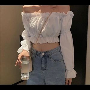 Express off the shoulder size small top